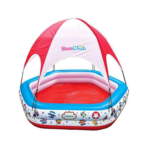 ジーロン サーカステントプール 大型ガーデンプール・大型空気栓 約223×208×38cm JL-6...