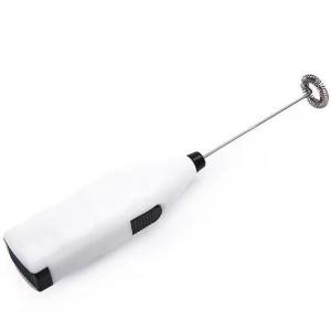 SYOUTOU ホワイト カプチーノミルクフォーマー 電池2本を付き ブレンダー バターコーヒー 泡立て器 コーヒー 家庭用 電動泡立て器 家庭用DIY焙煎 時間節約