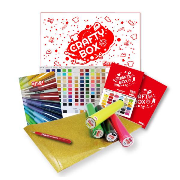 Siser高品質アイロンシート５本+ツール　初めてでも安心オリジナルセット「Craftybox標準カ...