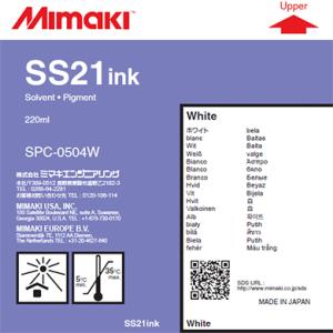 SS21 ソルベントインクカートリッジ ホワイト 200ml SPC-0504W-2｜Mimaki純...