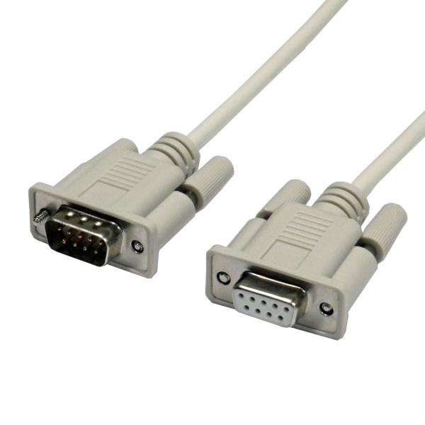 CBL232　RS232Cストレートケーブル(オスXメス)　1.8m　Dsub9P(オス/インチネジ...