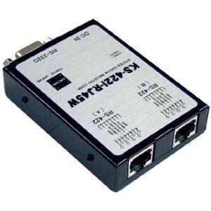 KS-422I-RJ45W　RS232C⇔RS422変換ユニット【絶縁タイプ】(ACアダプタ仕様)