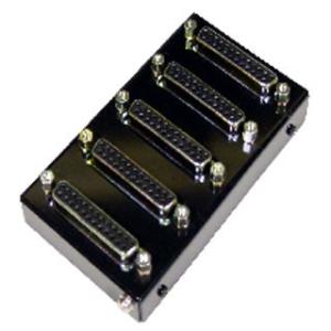 SS-PARA BOX-255　信号分岐用パラレルボックス　Dsub25ピン(メス/ミリネジ)X5ケ...