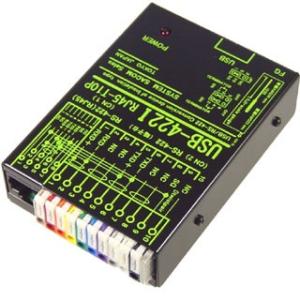USB-422I RJ45-T10P　USB(COMポート)⇔RS422変換ユニット 【絶縁タイプ】...
