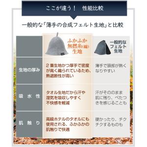サウナハット 大きめ メンズ レディース タオ...の詳細画像5