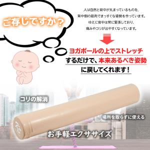 ヨガポール 肩甲骨 ローラー ストレッチ 運動...の詳細画像3