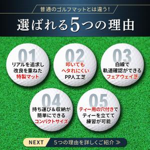 ゴルフマット 白線 ゴルフ 練習 マット 素振...の詳細画像3