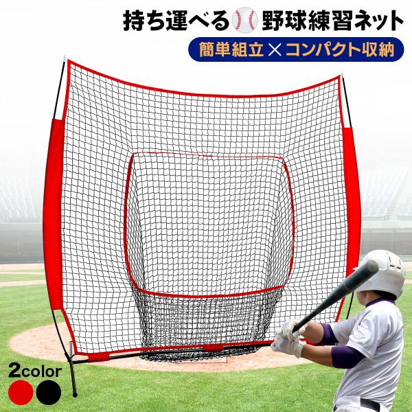 防球ネット 野球 練習 ネット 硬式 軟式 折りたたみ 持ち運び 屋外 室内 バッティングネット ピ...