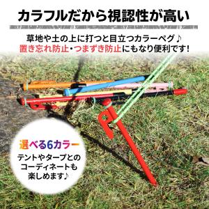 ペグ 20cm 16本セット 強靭 スチールペ...の詳細画像4