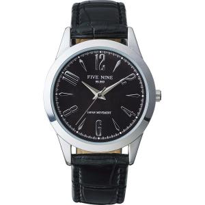 ファイブナイン ブラック文字盤 メンズ腕時計 4560159970440 ファイブナイン　メンズ腕時計