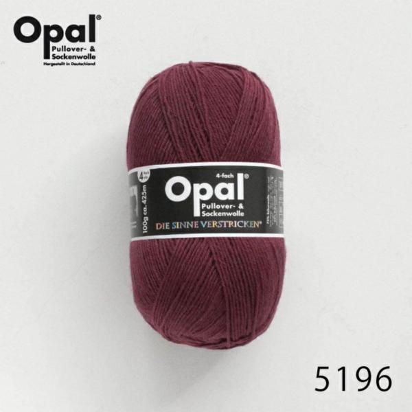 Opal Uni 5196 バーガンディ / ソックヤーン 靴下用毛糸 てあみ ニット 手編み 編み...