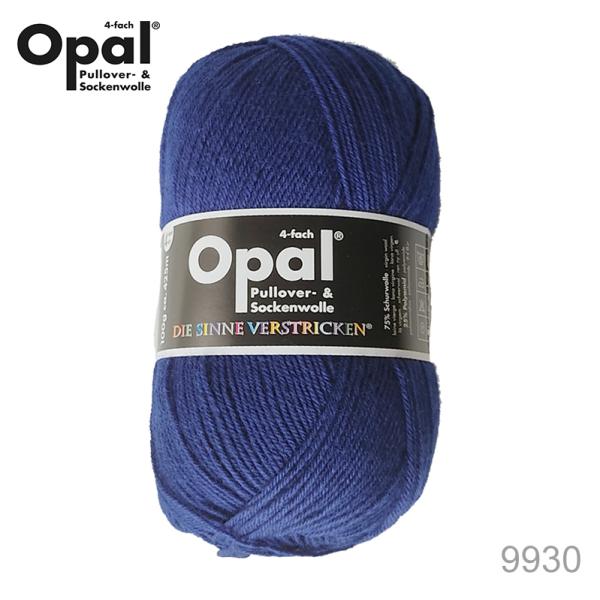 毛糸 Opal オパール Uni 9930 / ネイビー てあみ かぎ針 棒針 ニット 手編み 編み...