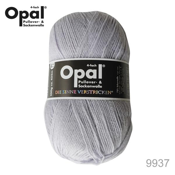 毛糸 Opal オパール Uni 9937 / シルバーグレー てあみ かぎ針 棒針 ニット 手編み...