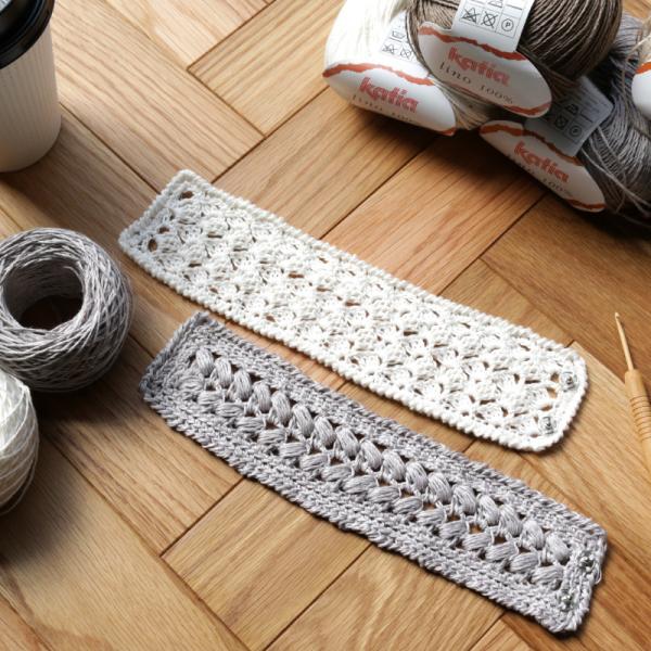 かぎ針で編むレースバングルキット