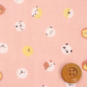 コロコロアニマル/ピンク(ダブルガーゼ生地)の商品画像