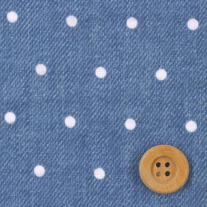 ドットデニム風/ ブルー(ダブルガーゼ生地)の商品画像
