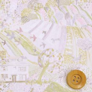 リバティ・ファブリックス タナローン『Royal Oak House ロイヤル・オーク・ハウス』グレーベージュ（17-3637281/J25D）