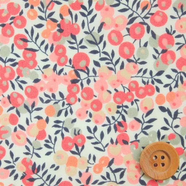 リバティ・ファブリックス 国産 タナローン生地『Wiltshire ウィルトシャー』クラシックピンク...