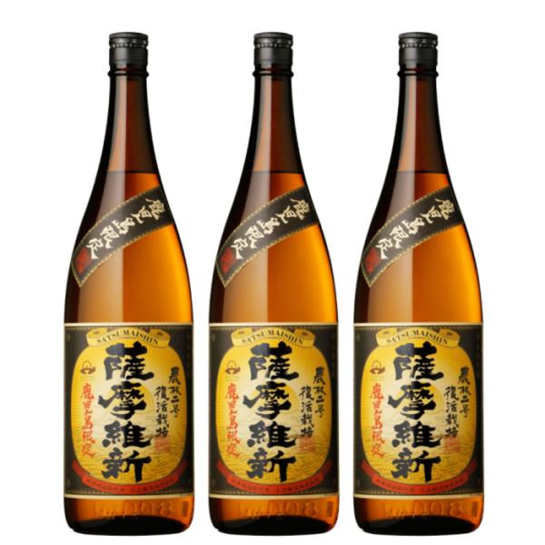 鹿児島限定 薩摩維新 さつまいしん 25度 1800ml×3本 芋焼酎 セット 小正酒造 ギフト 父...