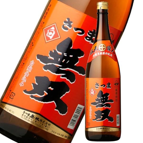 芋焼酎 無双 赤ラベル むそう 25度 1800ml さつま無双 鹿児島 ギフト 父の日 お祝い 父...