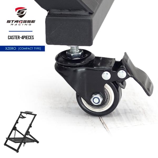 STRASSE XZERO対応 キャスター4個セット レーシングコックピット コンパクトタイプ に取...