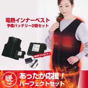 電熱ベスト バイク 専用バッテリー付き ヒーターベスト
