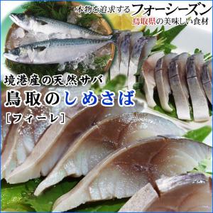 鳥取のしめさば フィーレ 冷凍 鳥取県 境港産 サバ使用 1配送先で10パック購入で送料サービス シメサバ
