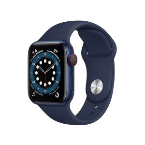 Apple Watch Series 6 GPS+Cellularモデル 40mm M06Q3J/A [ディープネイビースポーツバンド] 即納OK｜syunkenya