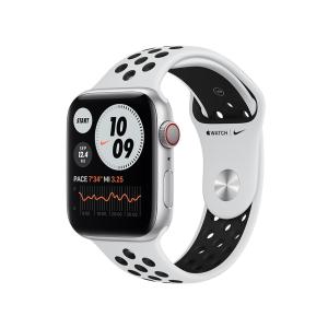 Apple Watch Nike Series 6 GPS+Cellularモデル 44mm M09W3J/A [ピュアプラチナム/ブラックNikeスポーツバンド] 即納OK｜syunkenya