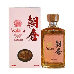 篠崎 朝倉 SAKURA CASK BLENDED 500ml （麦焼酎・リキュール） : お酒