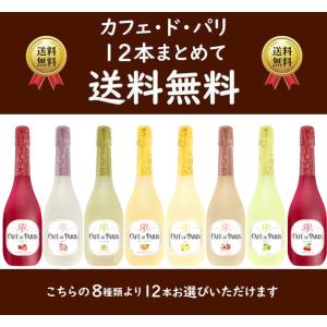 カフェ・ド・パリ 12本まとめて送料無料 （但し、北海道・沖縄は送料500円） 750ml×12本 ≪1梱包12本まで≫お好きなフレーバーからお選びいただけます｜syupoppo