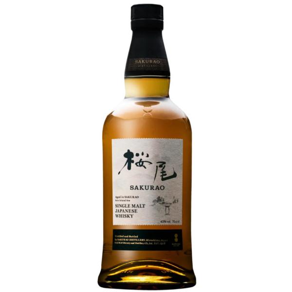 桜尾 シングルモルト ジャパニーズウイスキー 43％ 700ml