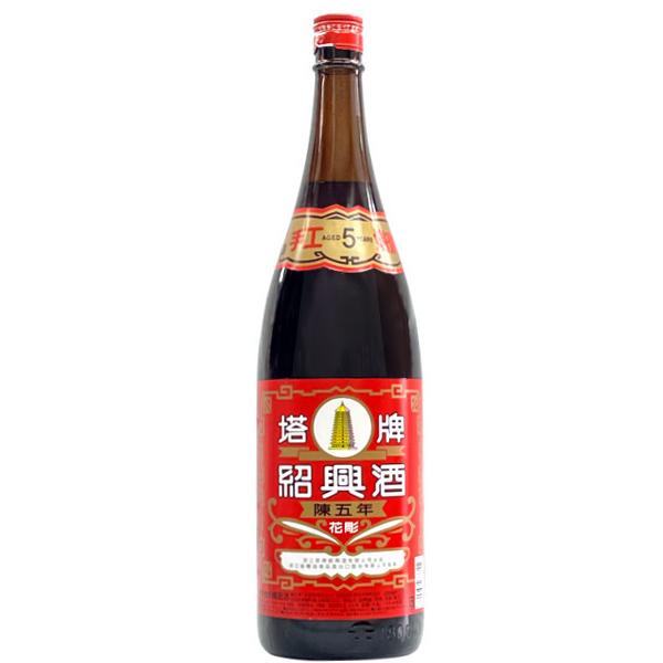 塔牌 紹興酒 陳５年 花彫 1800ml×１本 【６本毎に1個口送料かかります】