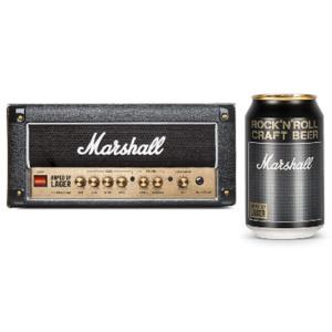 父の日 プレゼント ビール Marshall マーシャル アンプトアップ・ラガー 缶 330ml 8本入り アンプヘッド型ボックス イギリス クラフトビール｜syurakushop