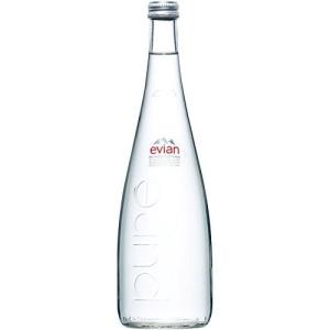 父の日 プレゼント エビアン 750ml 瓶 正規輸入品 24本入り フランス 伊藤園 ミネラルウォーター 本州のみ送料無料｜酒楽SHOP