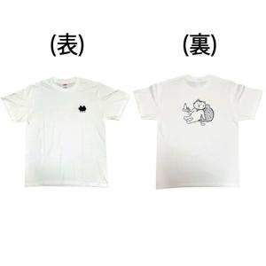 父の日 プレゼント 楯野川 たてにゃん 綿Tシャツ 白 XLサイズ 山形県 楯の川酒造 オリジナルグッズ｜syurakushop