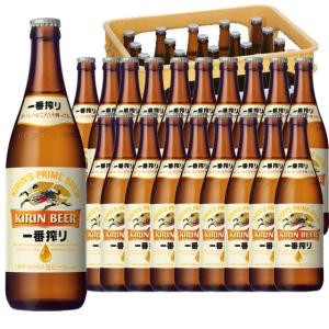 父の日 プレゼント お酒 キリン 一番搾り 生ビール 中瓶 500ml ビール 瓶 ケース販売 本州のみ送料無料｜syurakushop