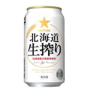 サッポロ 北海道生搾り 350ml缶 24本×2ケース （48本） 送料無料 (一部