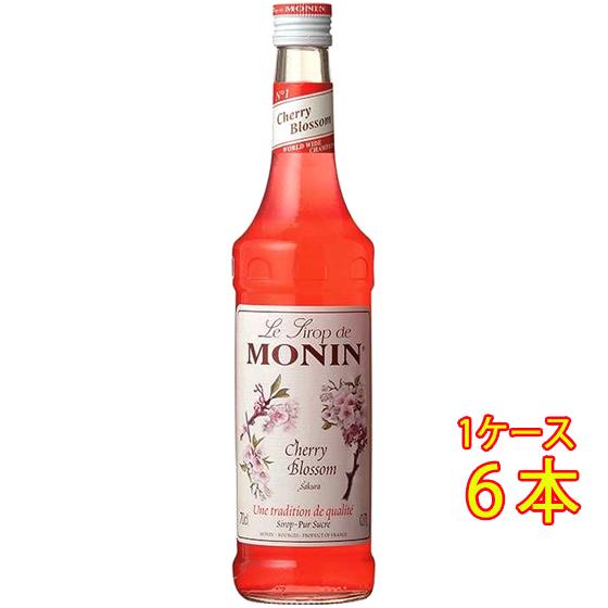 ギフト プレゼント MONIN さくら シロップ 700ml 6本 モナン ノンアルコールシロップ ...