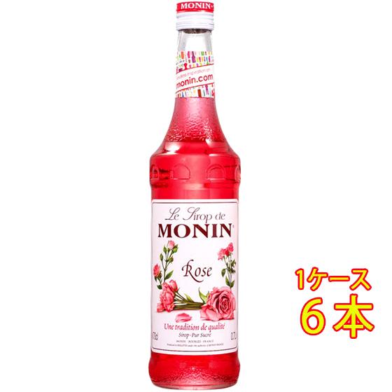 ギフト プレゼント MONIN ローズ シロップ 700ml 6本 モナン ノンアルコールシロップ ...
