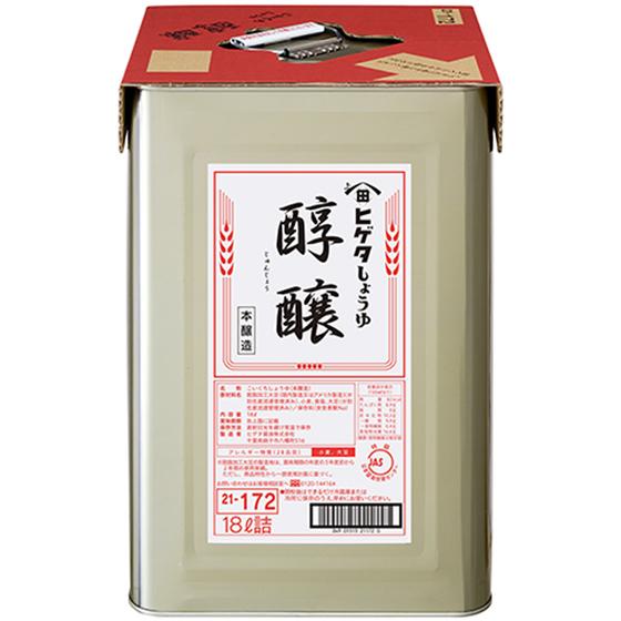 ギフト プレゼント しょうゆ ヒゲタ醤油 こいくちしょうゆ醇醸 じゅんじょう 天パット缶 18L し...