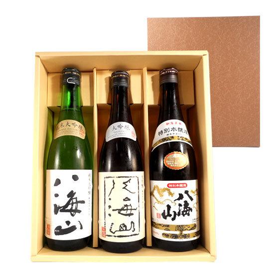 ギフト プレゼント ポイント10倍 日本酒 飲み比べセット 八海山 純米大吟醸＆大吟醸＆特別本醸造 ...