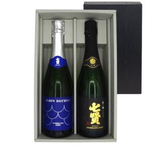 ギフト プレゼント 日本酒 七賢 スパークリング アラン・デュカス スパークリング サケ&星ノ輝 ほしのかがやき 720ml 2本 ギフトボックス入り 山梨県