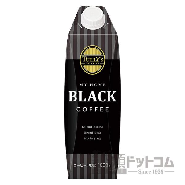タリーズ ブラックコーヒー 紙パック 1L(6本入り)