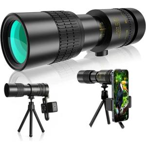単眼鏡 望遠鏡 10-300x40軍用望遠鏡-4K 高倍率 ズーム式