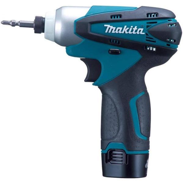 マキタ/makita 充電式インパクトドライバ 10.8V 1.3Ah 青 バッテリー2個付き TD...