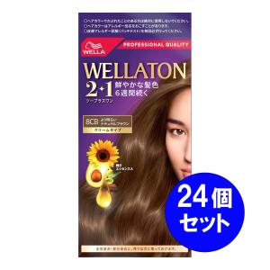 【まとめ買い】24個セット ウエラジャパン ウエラトーン 2＋1 クリームタイプ より明るいナチュラルブラウン ヘアカラー 白髪染め 長続き