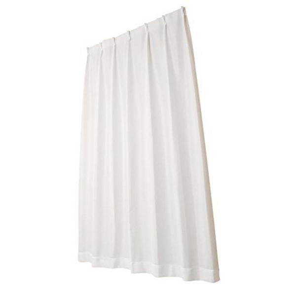 ユニベール ミラーレースカーテン アスリート ホワイト 幅100×丈176cm 2枚組