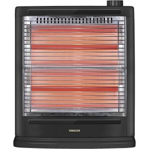 【在庫有・即納】[山善] 電気ストーブ ヒーター 障害物センサー搭載 小型 足元 転倒OFFスイッチ ブラック DS-SD083(AB)