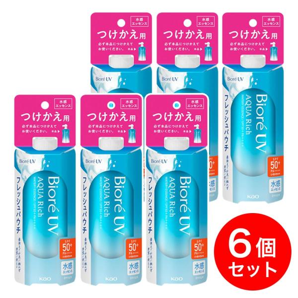 【まとめ買い】花王 ビオレ UV アクアリッチ ウォータリーエッセンス 120g×6個セット つけか...